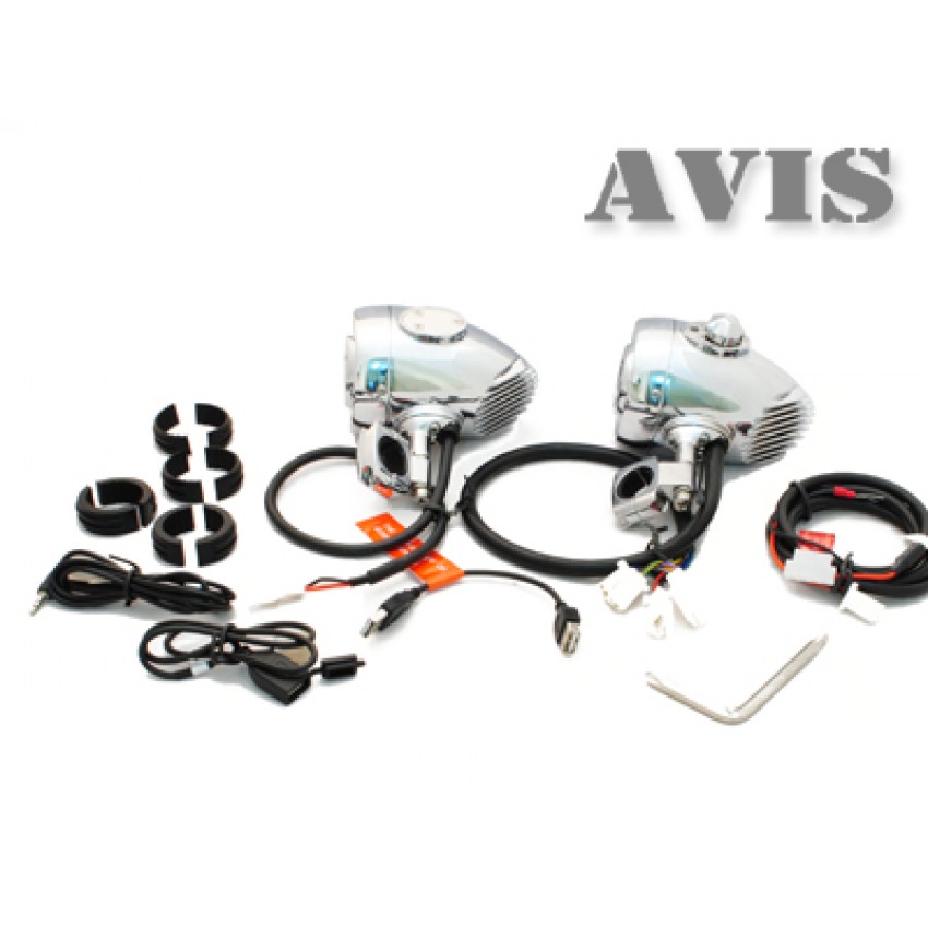 AVIS AVS445MP Аудиосистема для мотоцикла скутера квадроцикла снегода  цвет хром