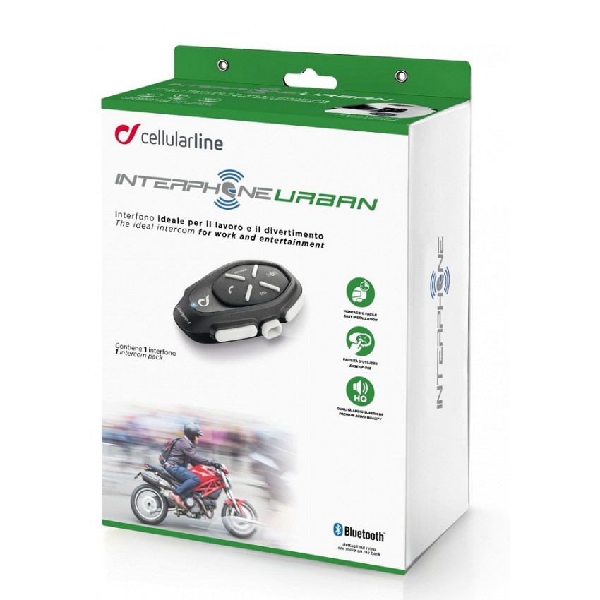 Bluetooth мотогарнитура на мотошлем INTERPHONE URBAN