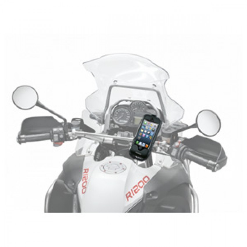 Держатель для iPhone 5 на трубчатый руль мотоцикла,  велосипеда SMIPHONE5 Silver