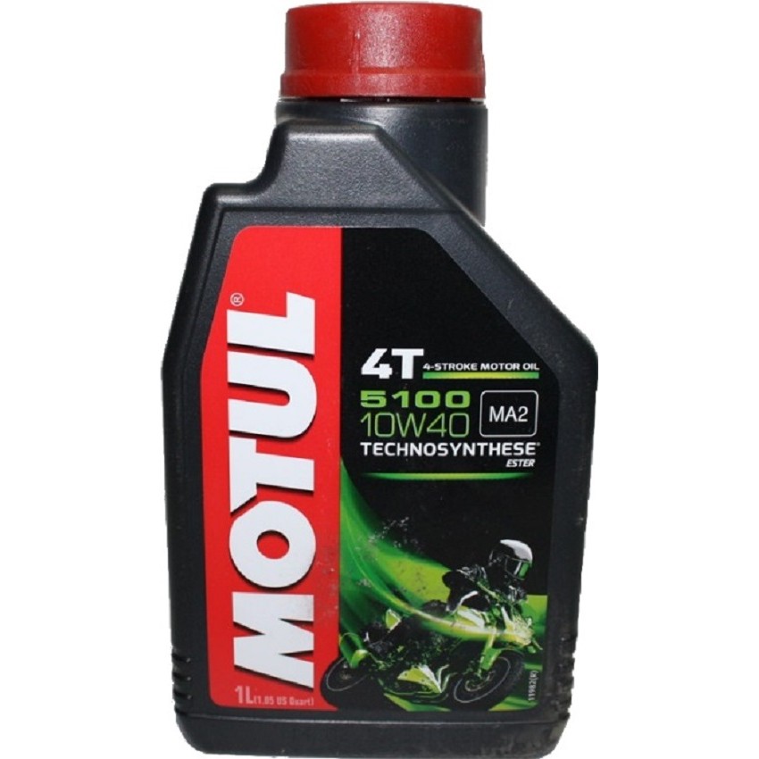 Motul 5100 4T 10W40 Полусинтетическое моторное масло для мотоциклов (1 л)