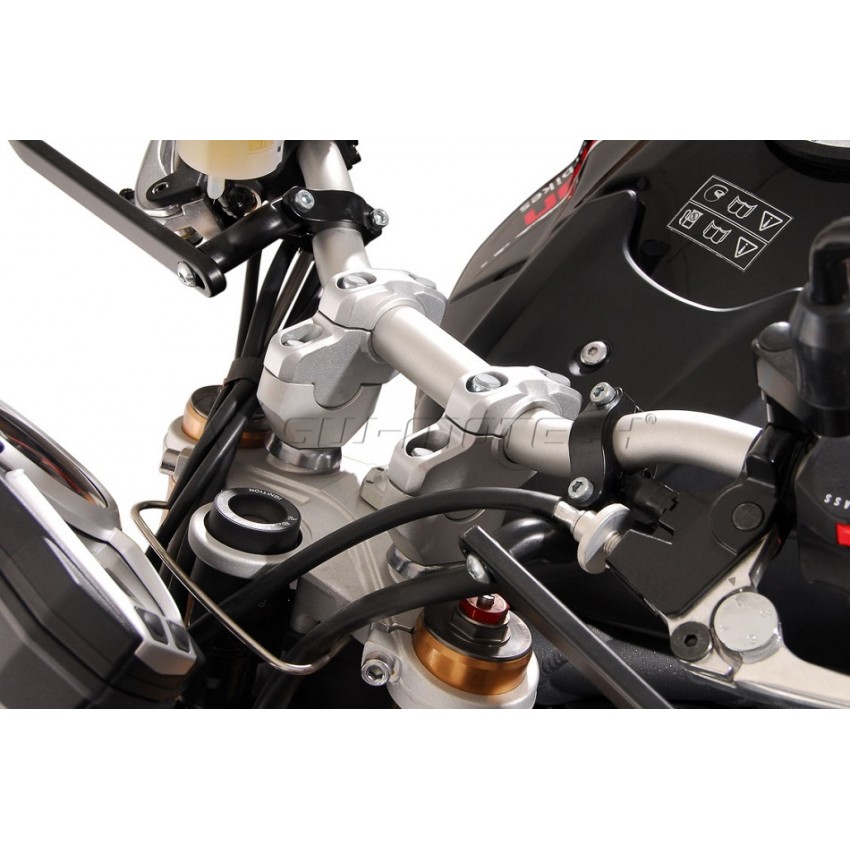 Проставки на трубчатый руль мотоцикла SW-Motech Bar back for Ø 28 mm handlebar. H=30 mm. Back 22 mm. Black.