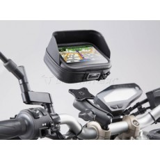 SW-MOTECH Universal GPS Mount Kit Navi Case Pro L - Универсальный чехол для смартфонов, навигаторов в комплекте с креплением на руль, зеркало арт. GPS.00.308.30201/B   