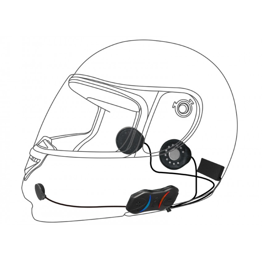 Sena SMH10RD Мотогарнитура Bluetooth интерком 2 километра для всех типов мото шлемов
