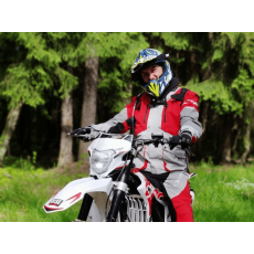 Dragon Fly Enduro Freeride DF Мотокуртка  для эндуро серо-красная