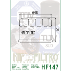 HI FLO HF147 Масляный фильтр (Yamaha ATV, FZS600, XVS1300, XP500, TMAX/ Kymko)