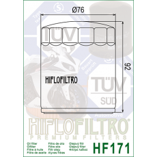HI FLO HF171B Масляный фильтр, чёрный (BUELL / HARLEY DAVIDSON)