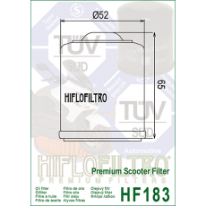 HI FLO HF183 Масляный фильтр (APRILIA, GILERA, BENELLI, ITALJET, VESPA, Piaggio)