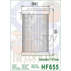 HI FLO HF655 Масляный фильтр (HUSABERG, KTM, HUSQVARNA)